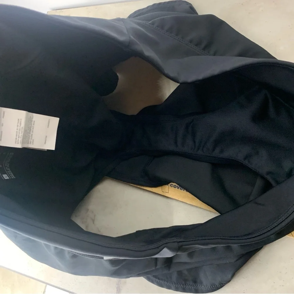 Nike Women Size Large Shorts‎ Black Athletic Running Swim Bottoms Board Liner